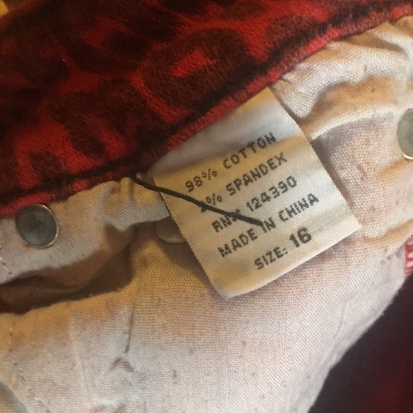 Red leopard skinny jeans. Open to offers - Picture 4 of 4